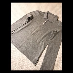 Aéropostale, Long Sleeve Grey Collar Button Shirt, Size XL